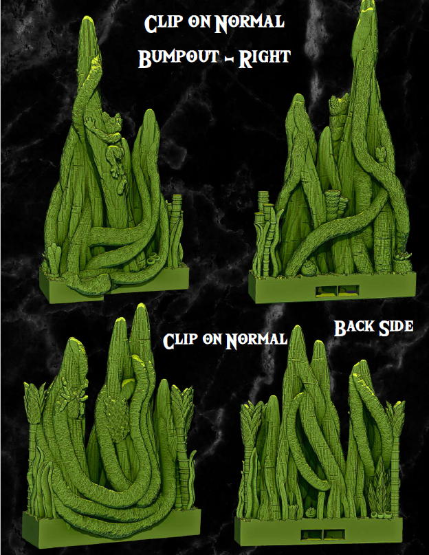 Clip on Banyan Jungles - Pathfinder - Dungeons & Dragons - RPG - Tabletop-Terrain - 28 mm / 1"- Aether Studios