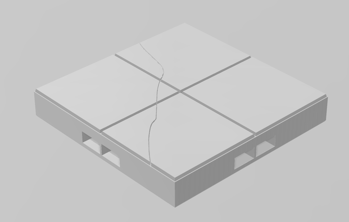 Cracked Marble Floors - Pathfinder - Dungeons & Dragons - RPG - Tabletop-Terrain - 28 mm / 1"- Aether Studios