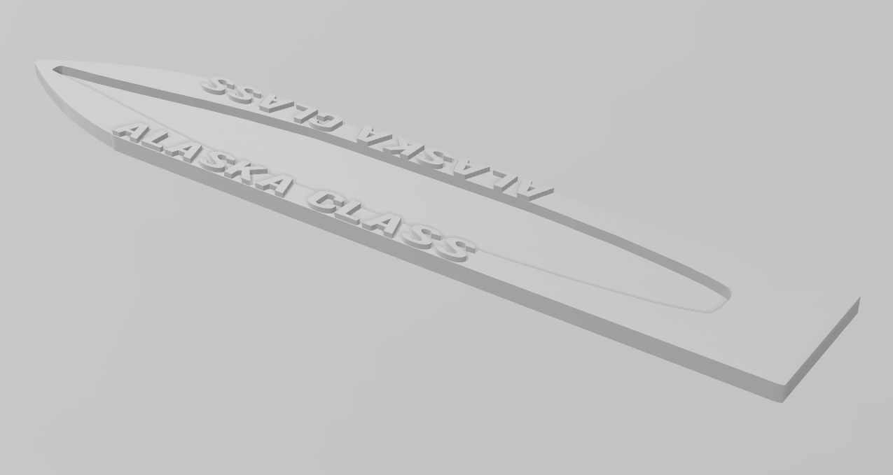 Alaska Class - Ship Bases - Naval Miniature Bases