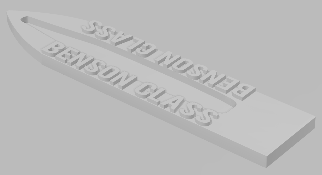 Benson Class - Ship Bases - Naval Miniature Bases