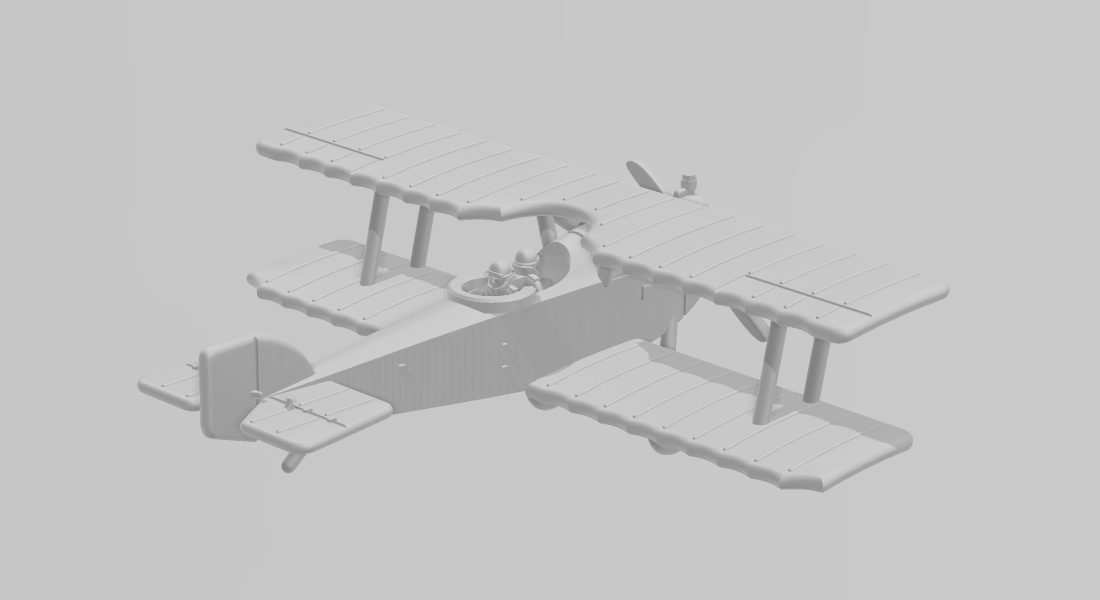 Aviatik-Berg C.I - WWI Two Seaters - 1/144 Scale - wargame3d
