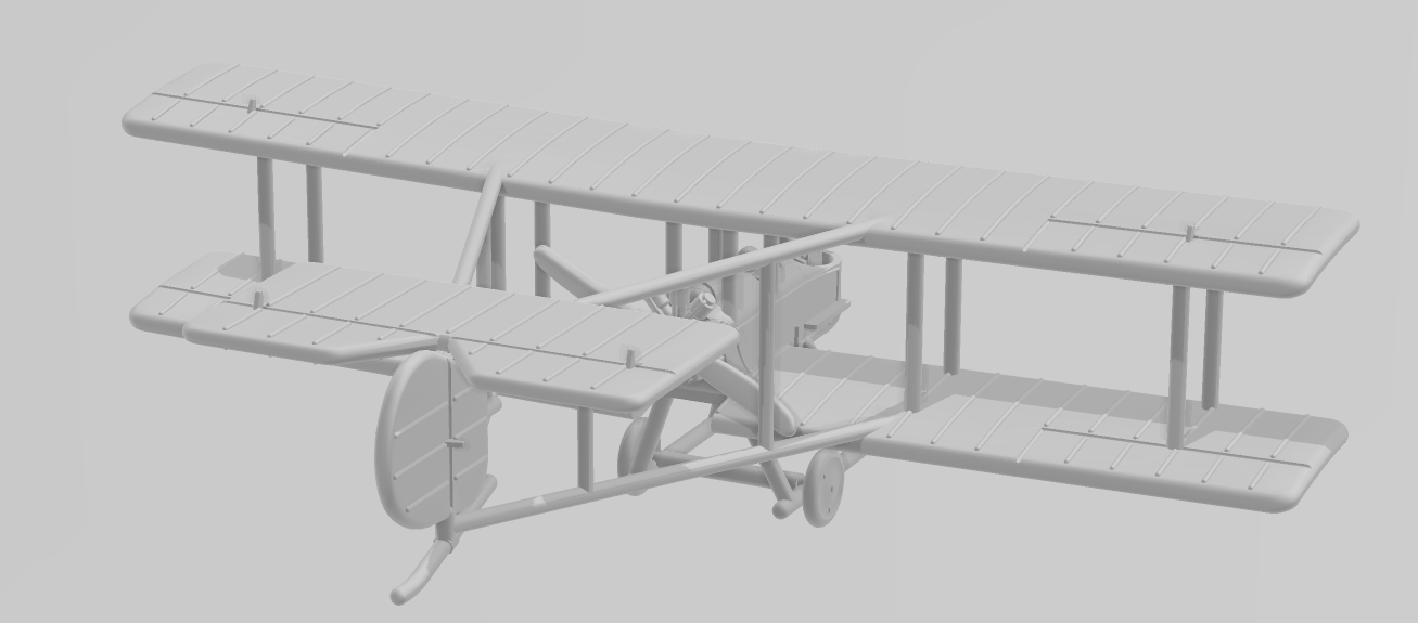 Vickers F.B.5 Gunbus - WWI Two Seaters - 1/144 Scale - wargame3d