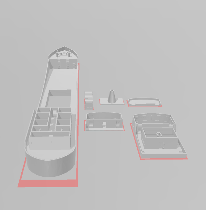 Freight Ship - War Across Europe - Terrain - 28mm - 20mm - 15mm - WOW Buildings