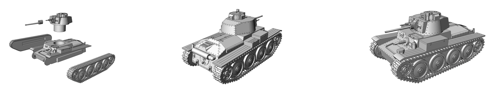 pz-kpfw-38-t - German Army - 28mm Scale - wargame3d