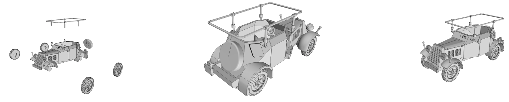 Sd.Kfz 14 - German Army - 28mm Scale - wargame3d
