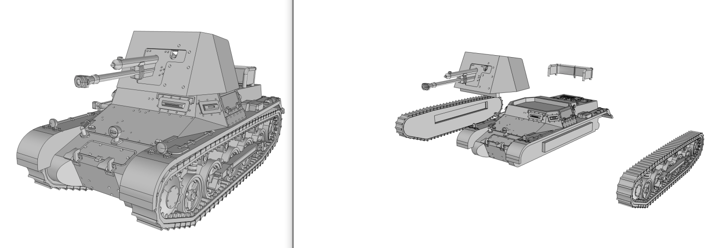 Panzerjäger I - German Army - 28mm Scale - wargame3d