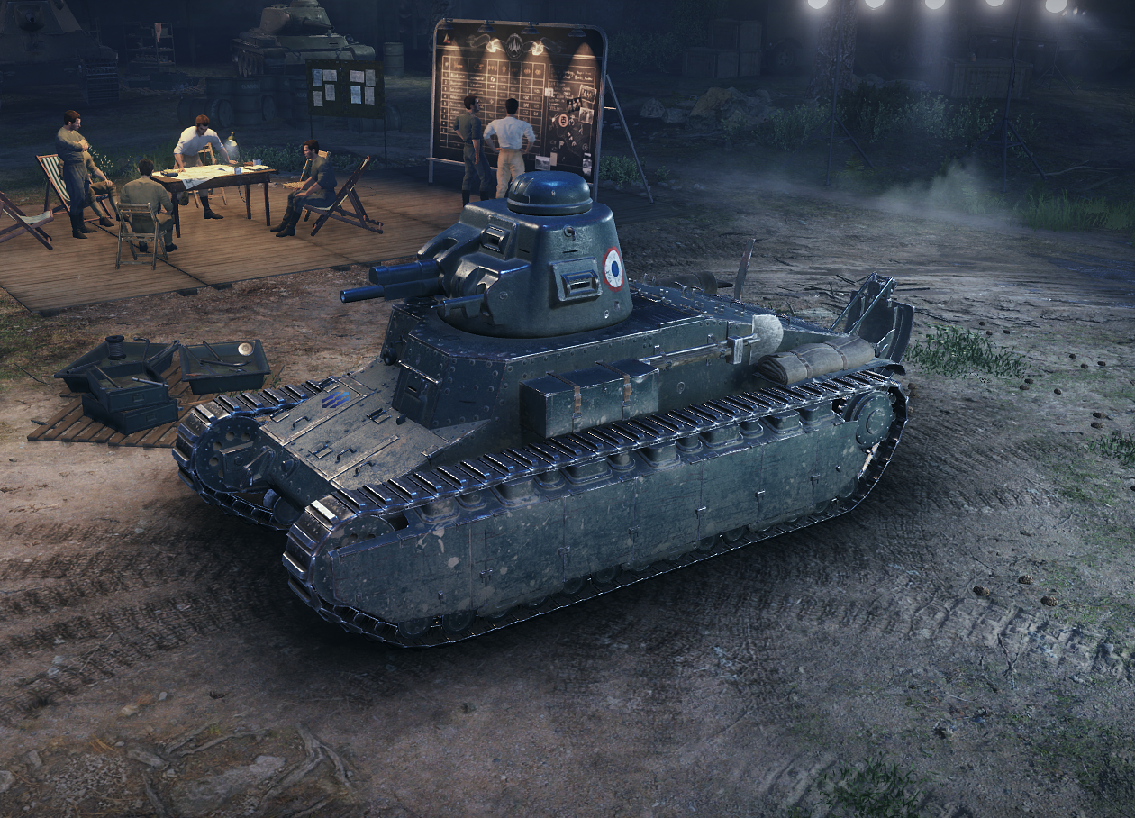 Light Tank Renault D1 - French Army - 28mm Scale - wargame3d