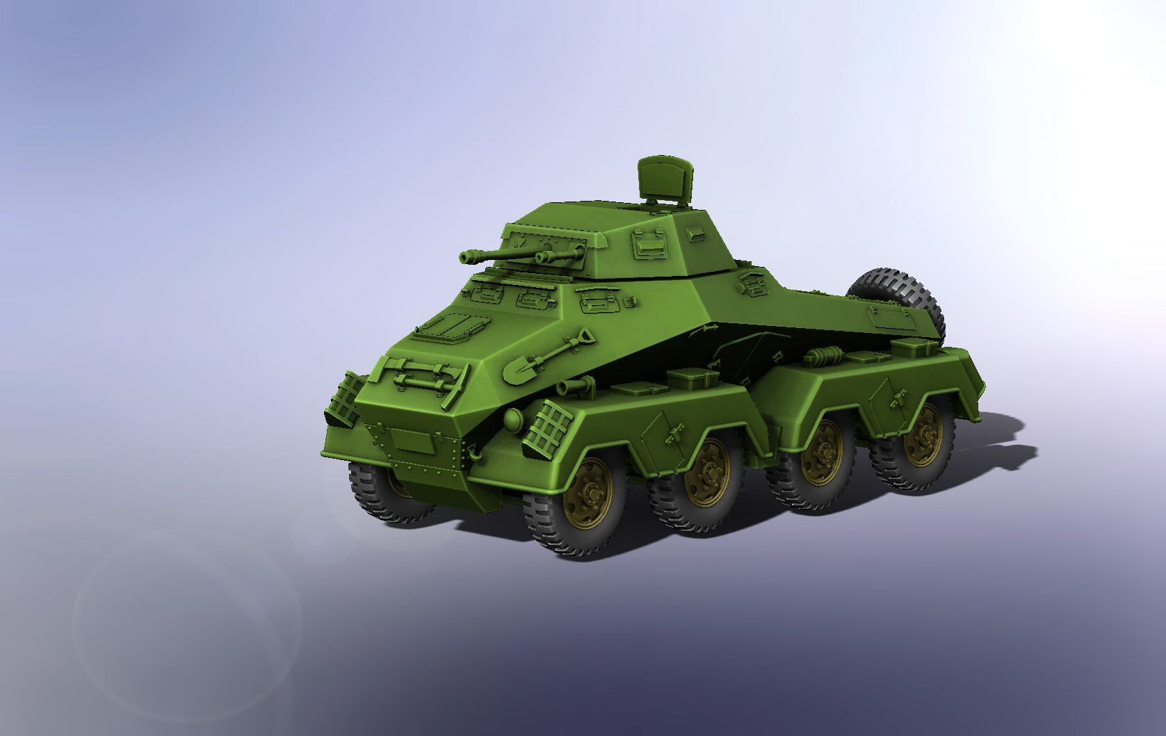 Sd.Kfz.231 8-rad - German Army - 28mm Scale - wargame3d