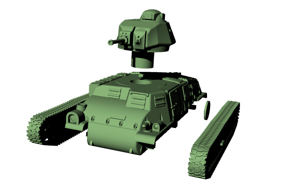 Somua S-35 - French Army - wargame3d- 28mm Scale