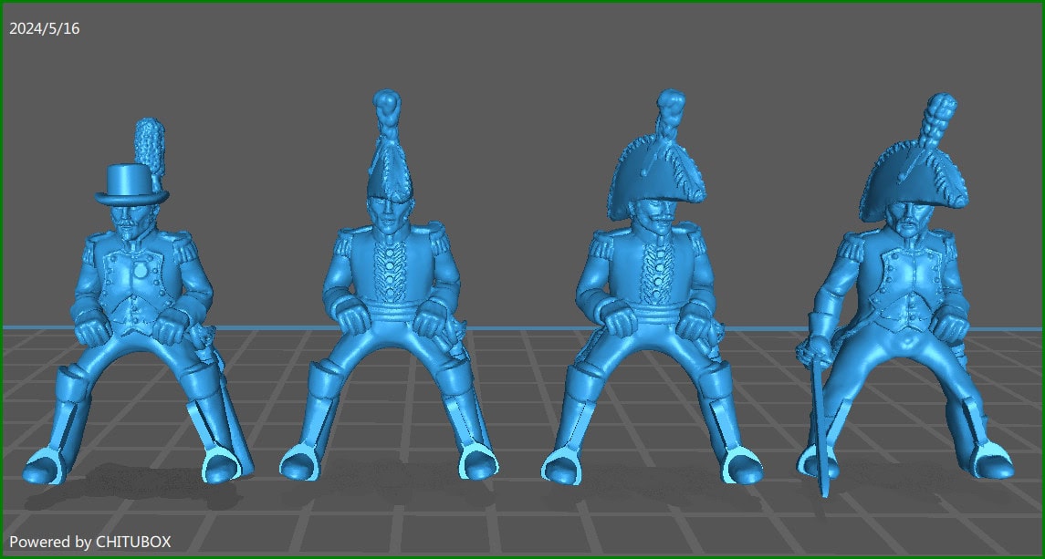 28mm Napoleonic Spanish Generals 2 - 4 minis