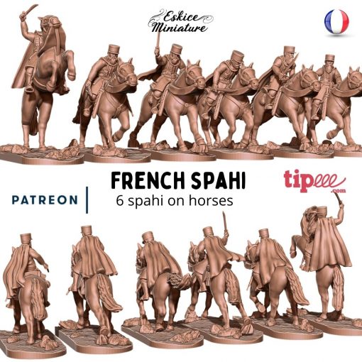 French Spahi - French Army - 28mm - Eskice Miniature