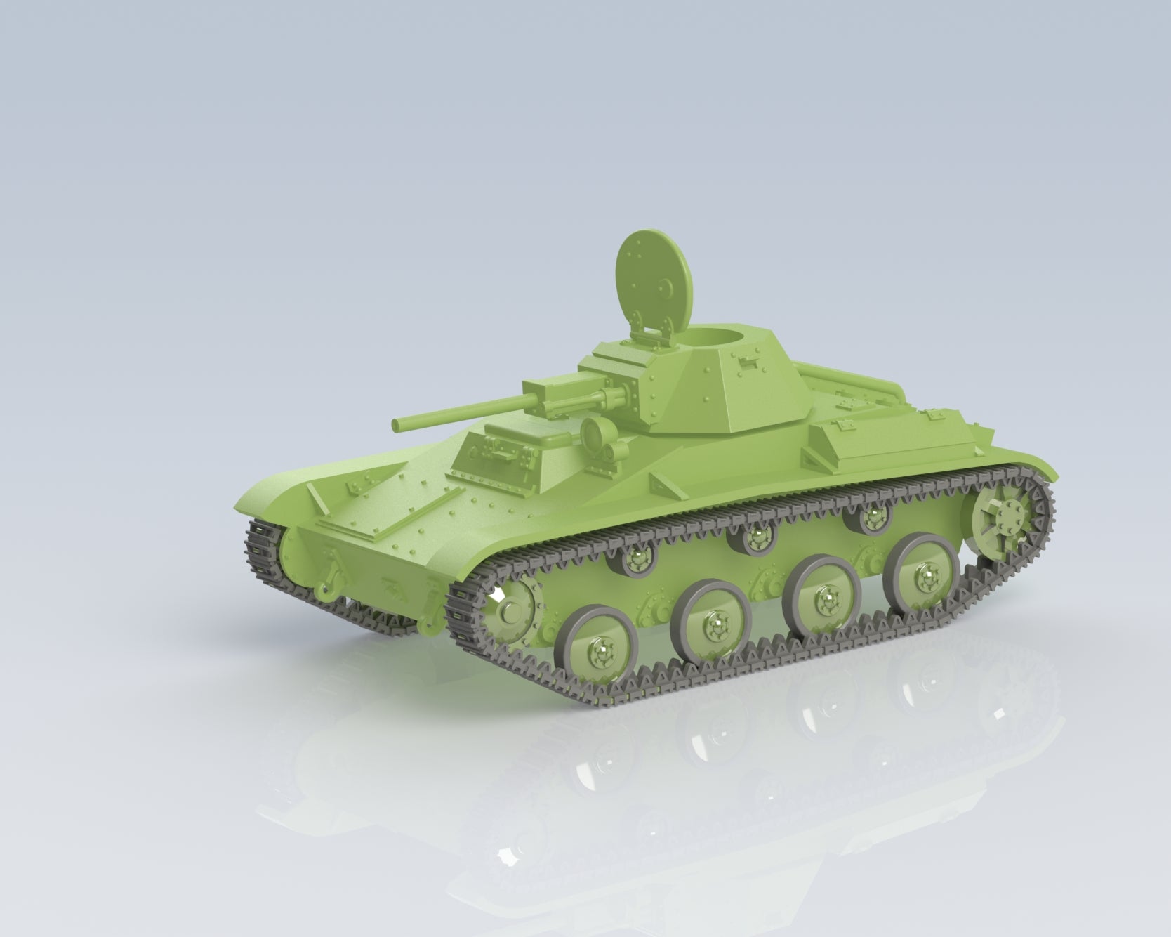 T-60 Light Tank - Russian Army - wargame3d- 28mm Scale