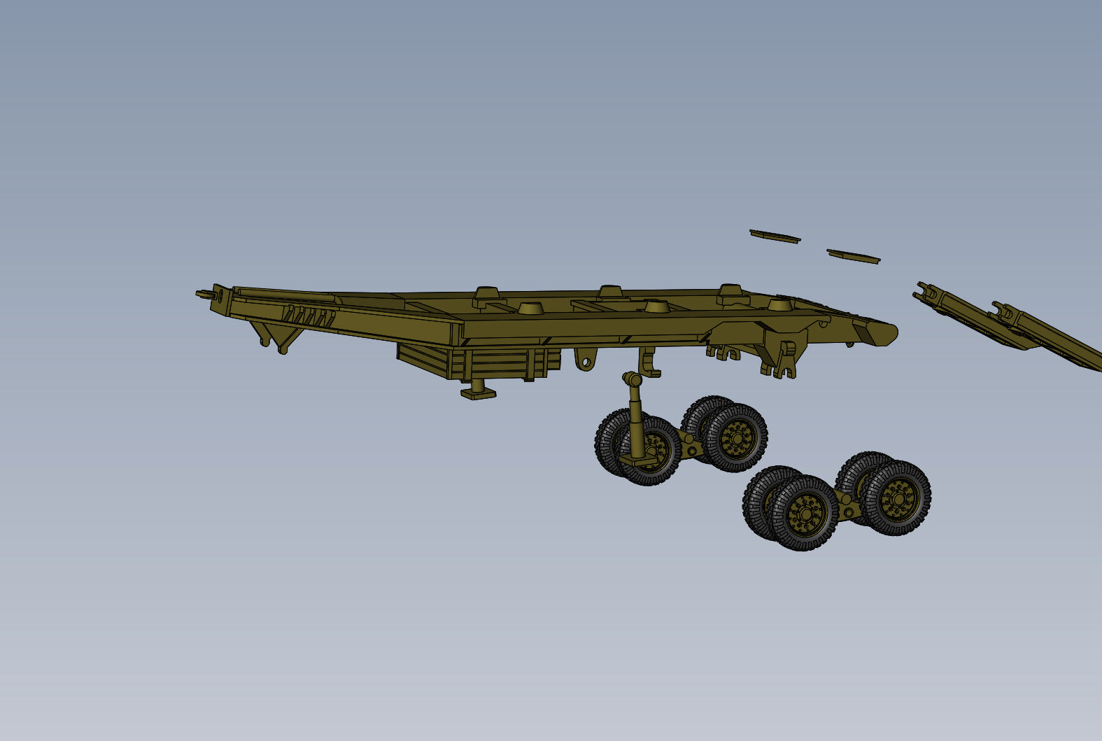 Scammell Pioneer Tank Transporter w/ TRMU30 Trailer - UK Army - wargame3d- 28mm Scale