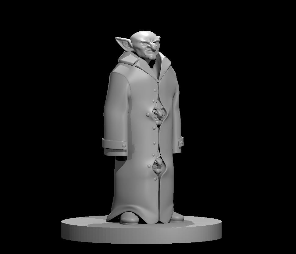 The Goblins in a Trenchcoat- DND - Pathfinder - Dungeons & Dragons - RPG - Tabletop - mz4250- Miniature-28mm-1"Scale