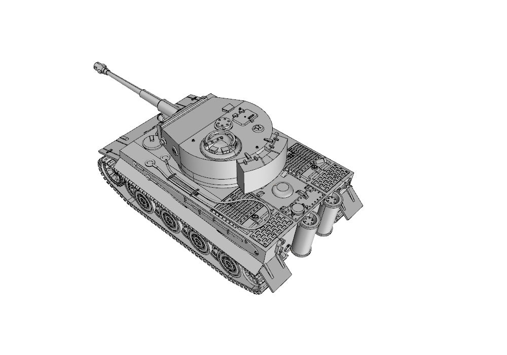 Pz.Kpfw TIGER I ausf E - German Army - 28mm Scale - wargame3d