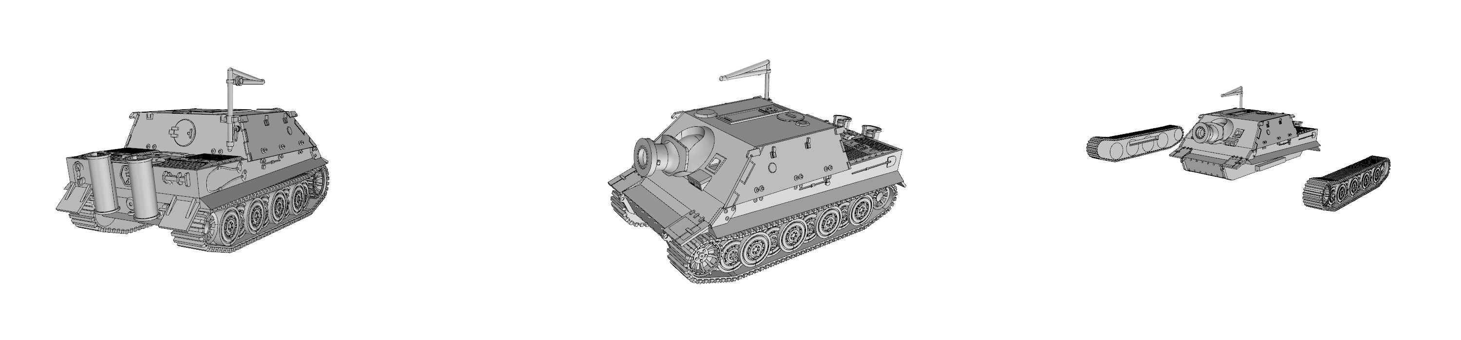 Sturmtiger - German Army - 28mm Scale - wargame3d