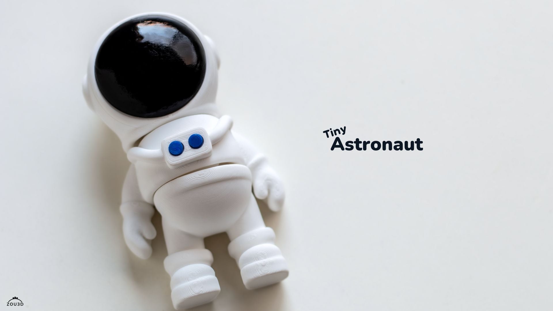 Tiny Astronaut - Articulated - Keychain - Desk Ornament - ZOU3D