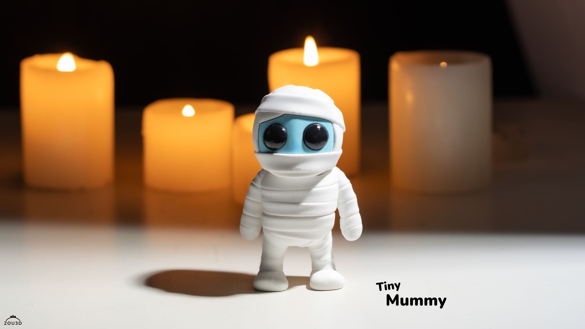 Tiny Mummy - Articulated - Keychain - Desk Ornament - ZOU3D