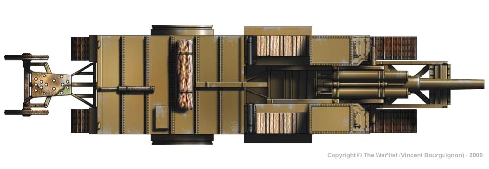 Gun Carrier Mark I - WWI - UK Army - wargame3d- 28mm Scale