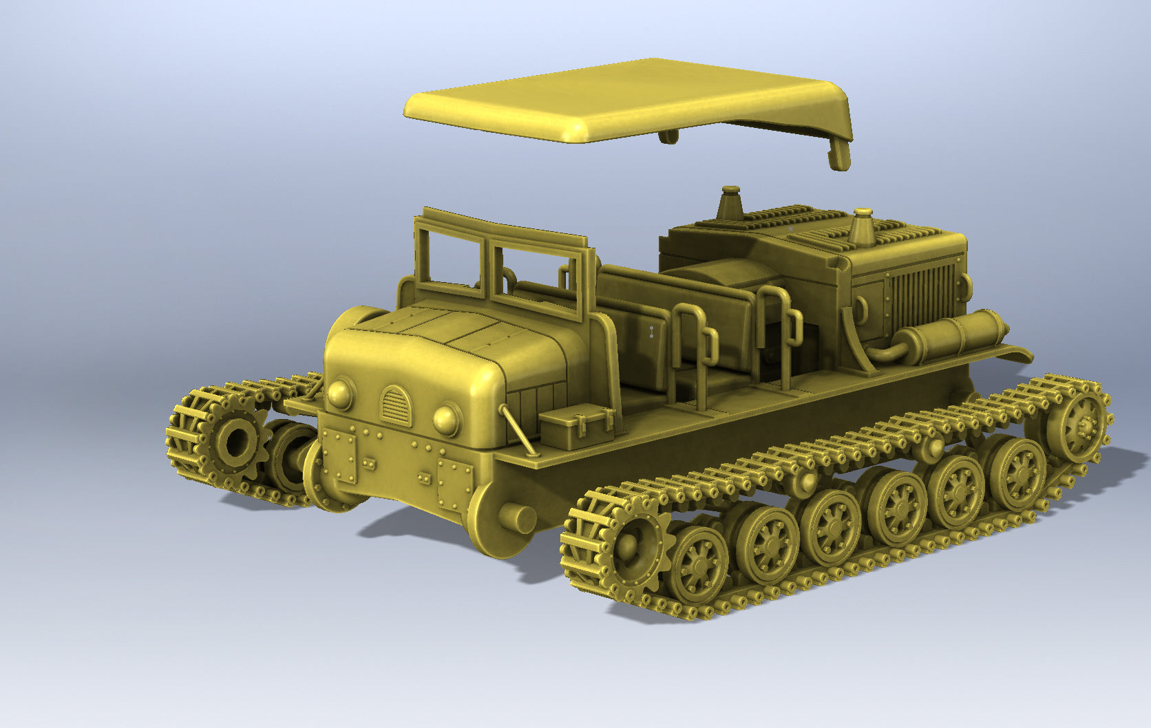 Type 98 6t Prime Mover Ro-Ke - Japanese Army - 28mm Scale - wargame3d