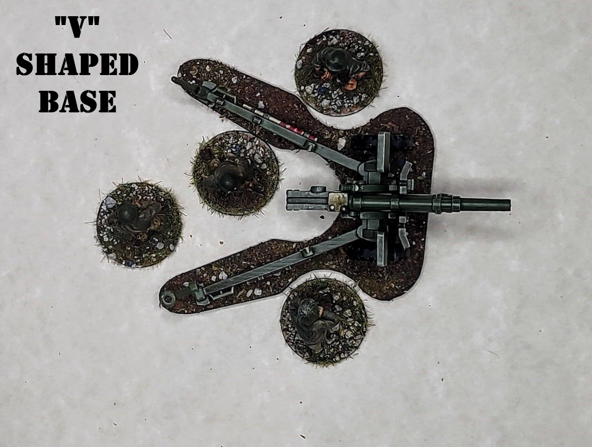 Bases for Artillery Models - War Games And Dioramas - 28 mm - Bolt Action