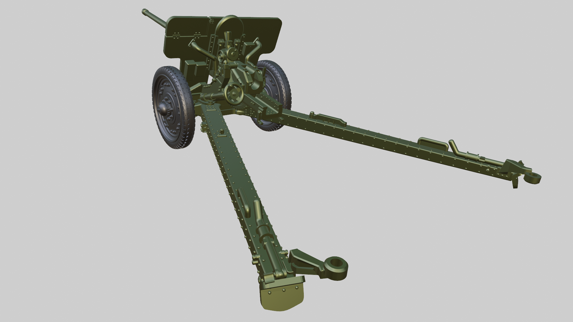 76mm F-22 Field Gun - Russian Army - wargame3d- 28mm Scale