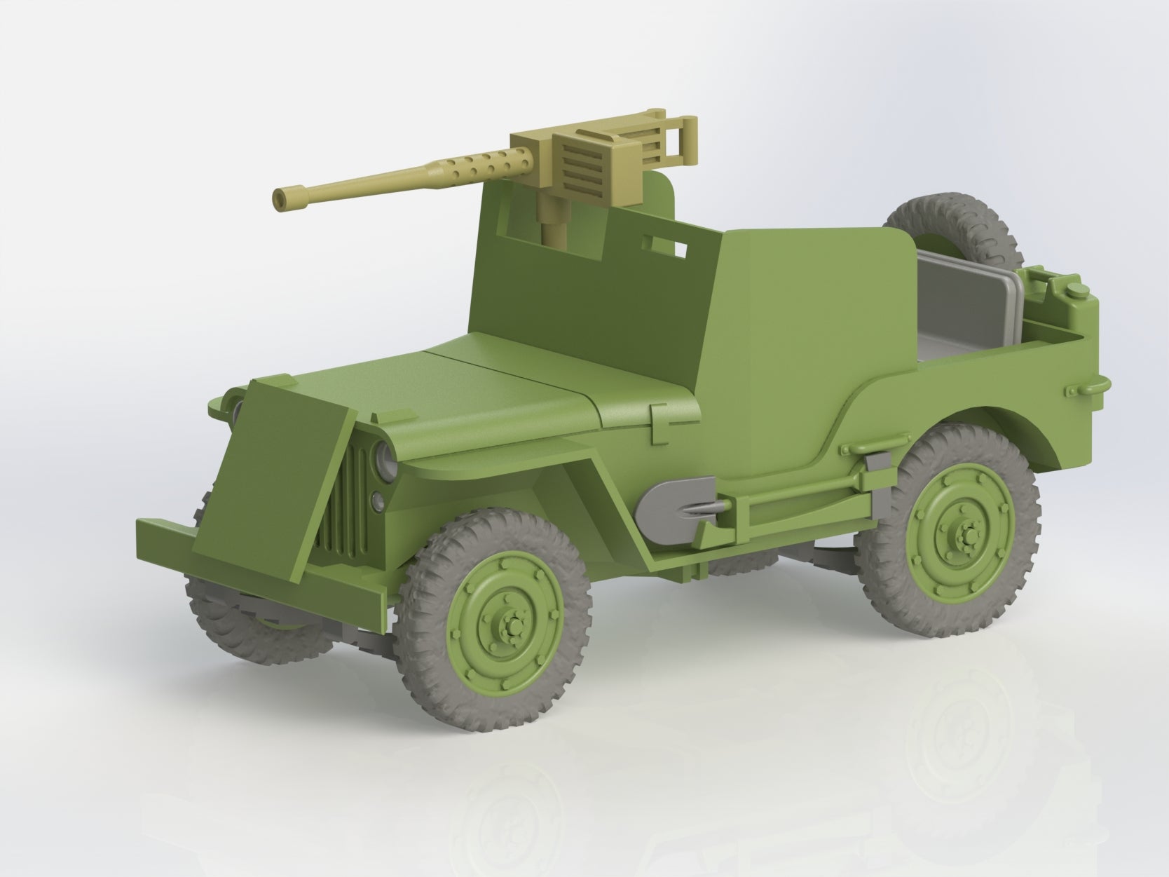 Willys MB Ford GPW - US Army - wargame3d- 28mm Scale
