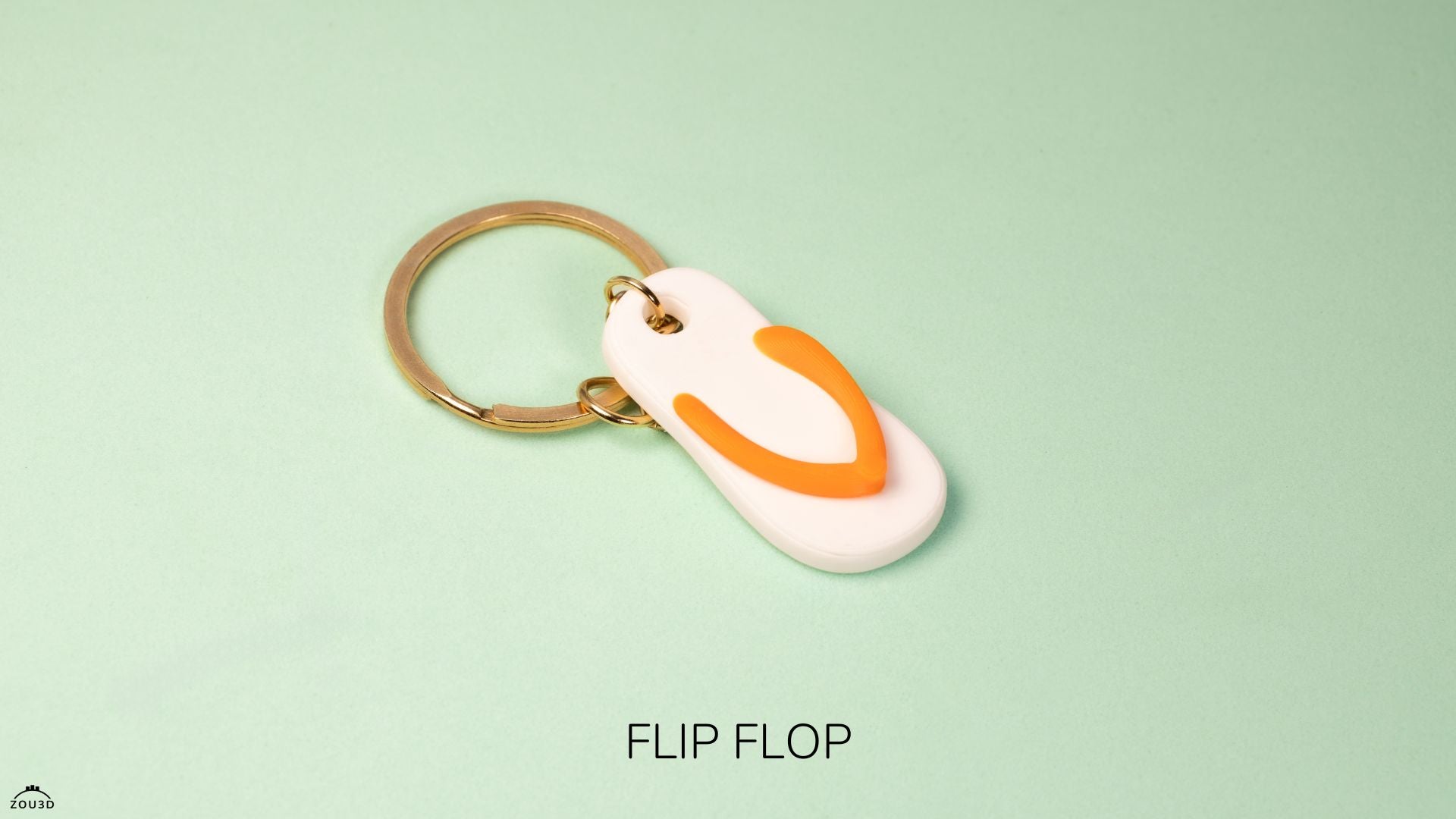 Flip Flop - Articulated - Keychain - Desk Ornament - ZOU3D