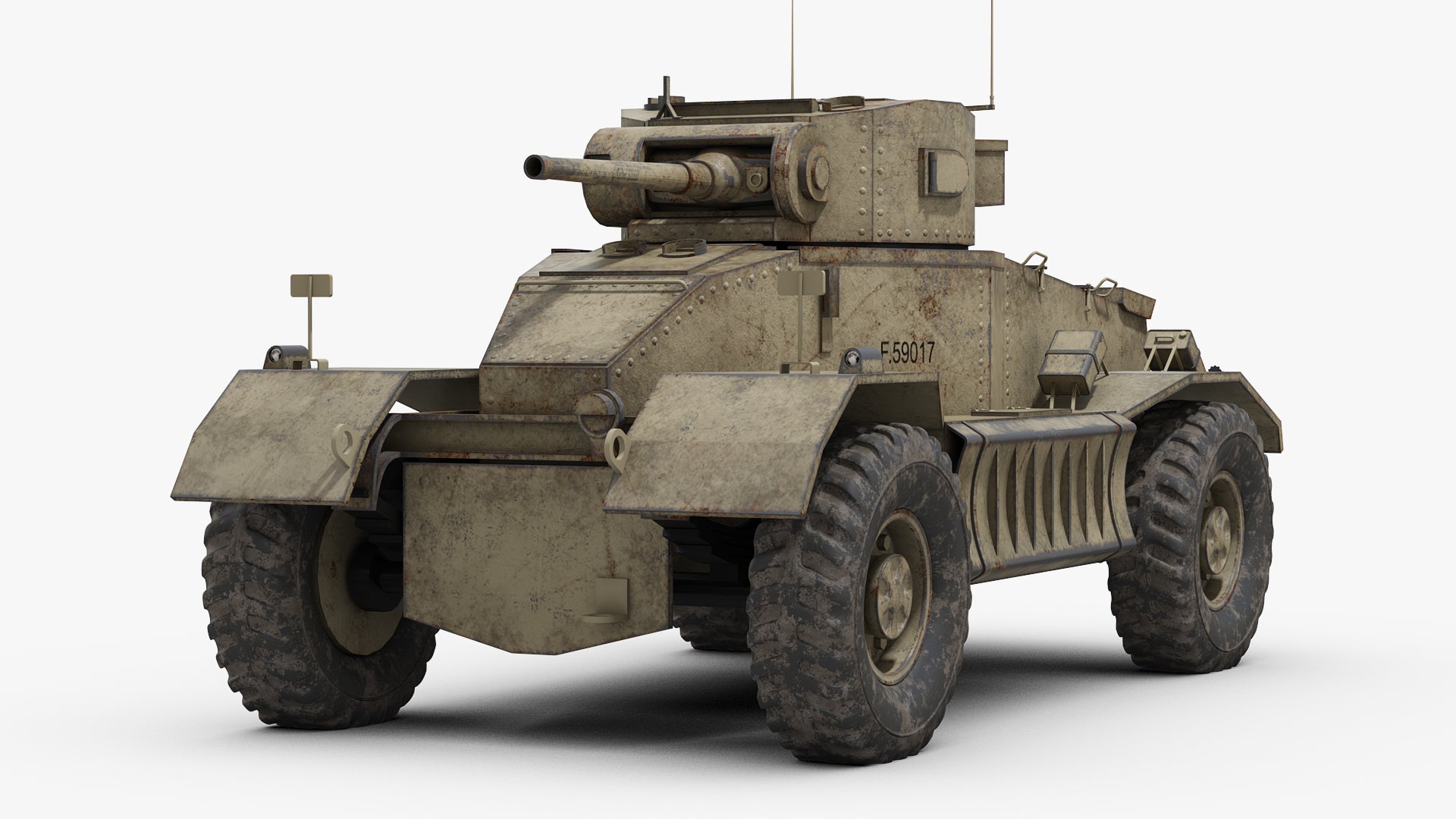 AEC Armoured Car Mk.I - UK Army - 28mm Scale - wargame3d