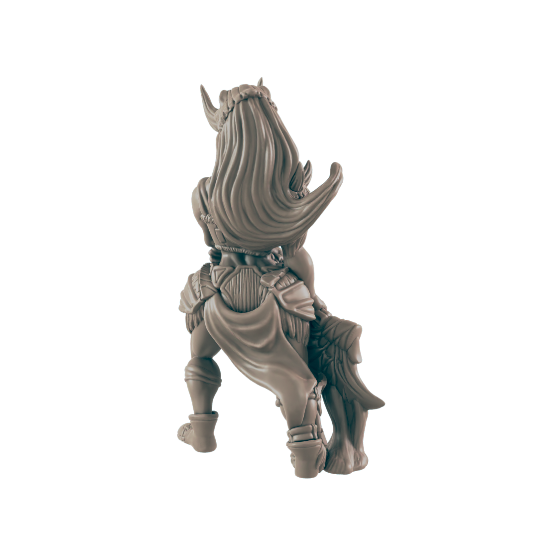 Barbarian Human Female - Everyday Heroes - Minis - EC3D - - Dungeons & Dragons - RPG - Tabletop - EC3D - Miniature