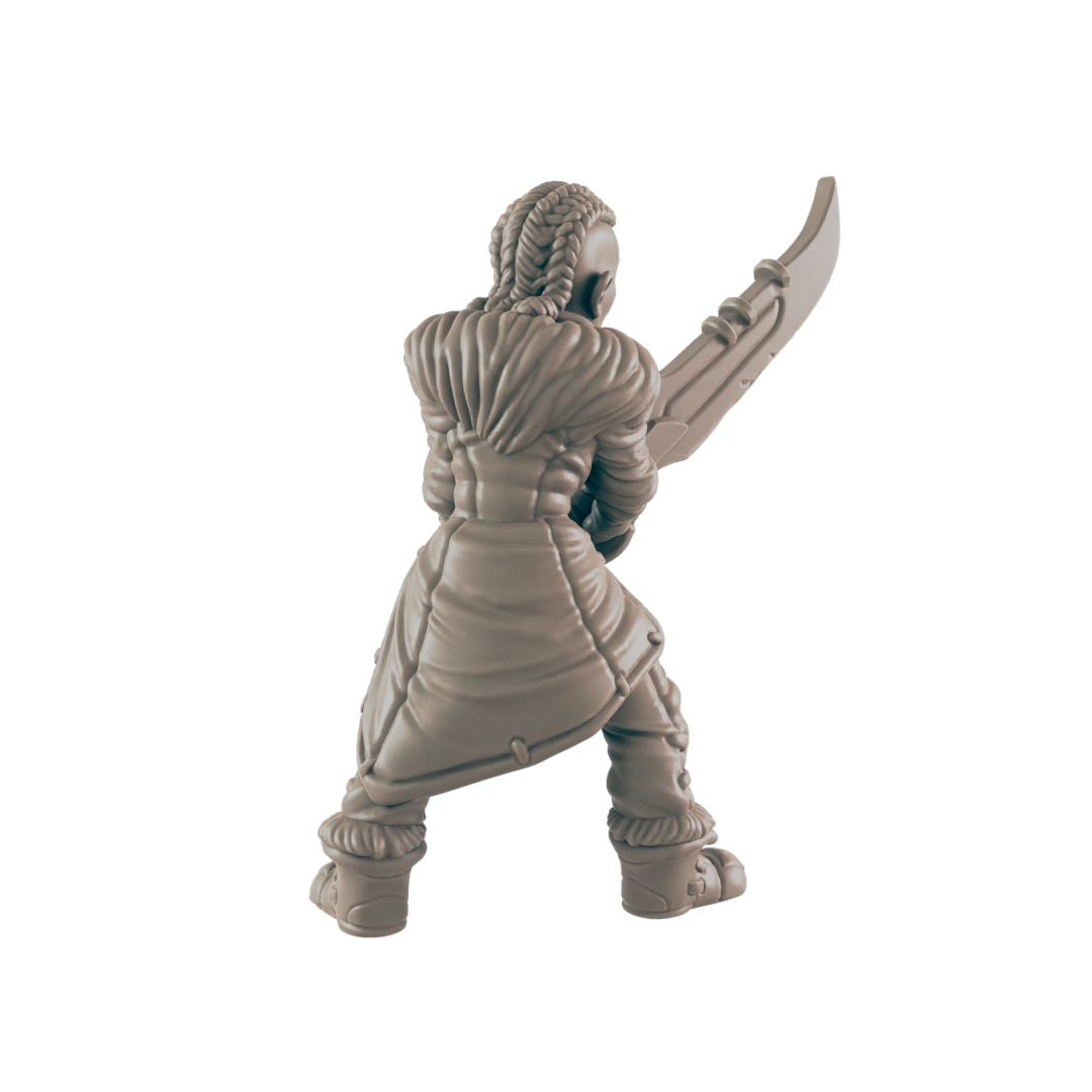 Barbarian Goliath Female - Everyday Heroes - Minis - EC3D - - Dungeons & Dragons - RPG - Tabletop - EC3D - Miniature