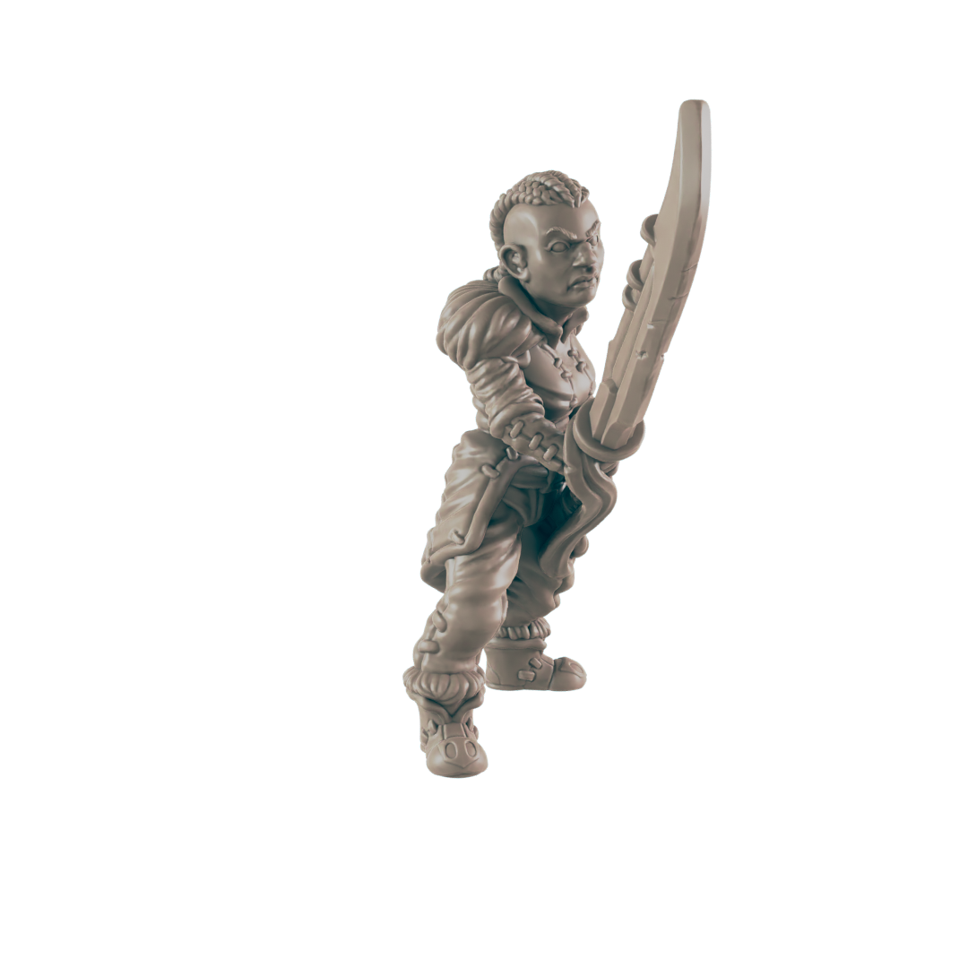 Barbarian Goliath Female - Everyday Heroes - Minis - EC3D - - Dungeons & Dragons - RPG - Tabletop - EC3D - Miniature