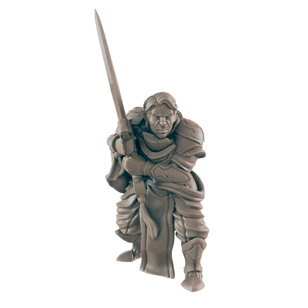 Battlemaster Human Male - Everyday Heroes - Minis - EC3D - - Dungeons & Dragons - RPG - Tabletop - EC3D - Miniature