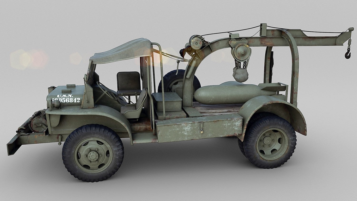Ford GTBC Bomb Service Truck - US Army - 28mm Scale - wargame3d