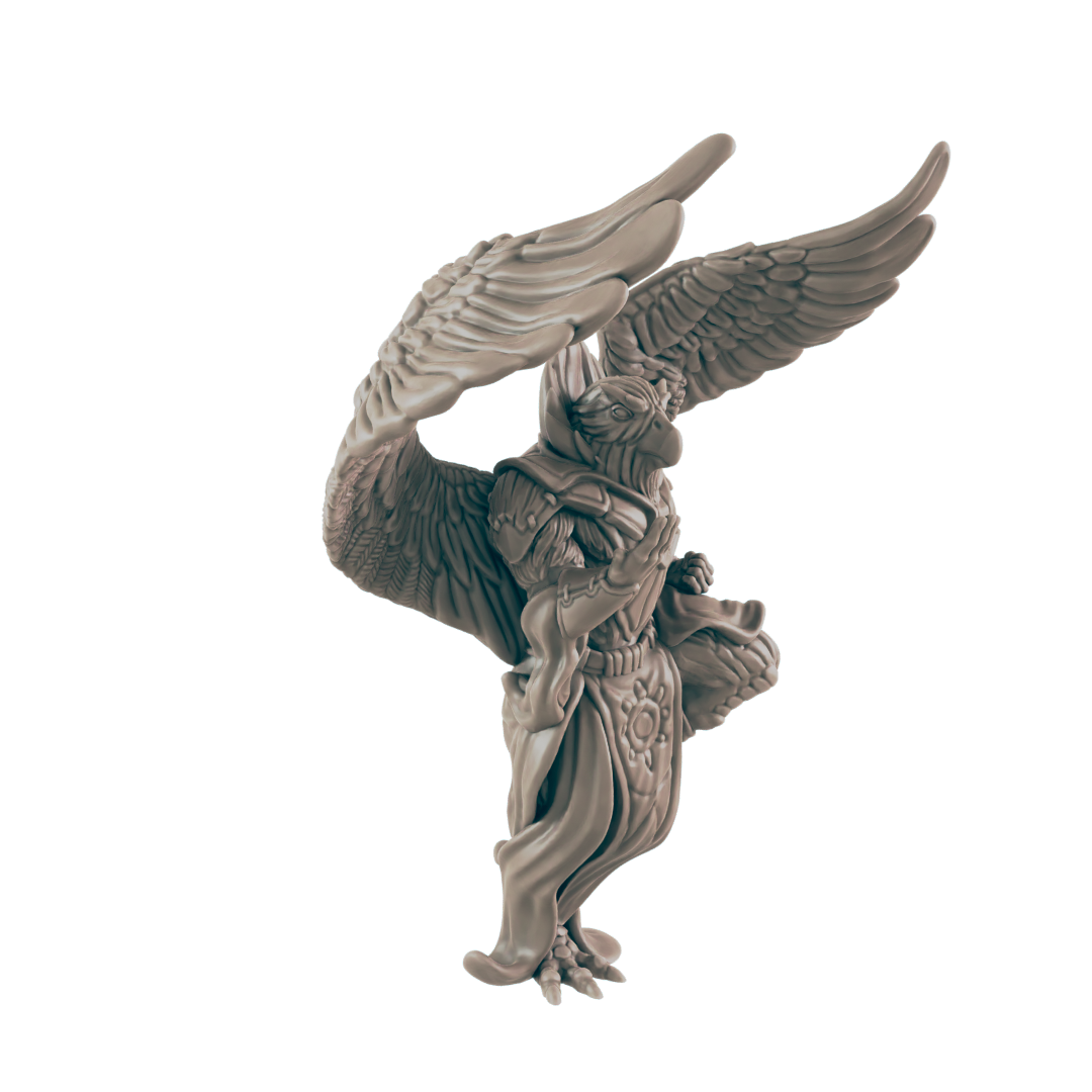 Birdkin Male Monk - Everyday Heroes - Minis - EC3D - - Dungeons & Dragons - RPG - Tabletop - EC3D - Miniature