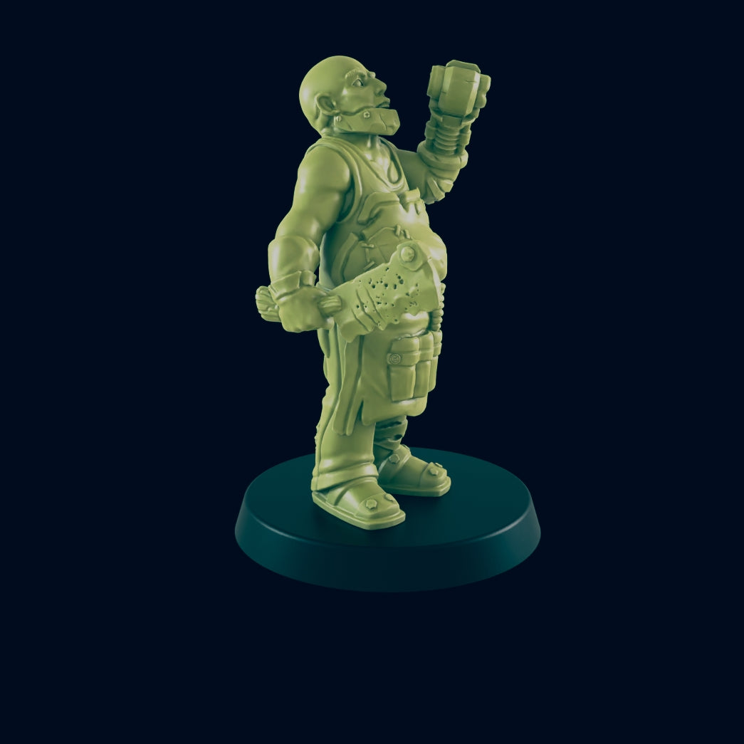 Butcher - Beyond the Badlands - Mini - EC3D - Cyber Punk - SciFi RPG