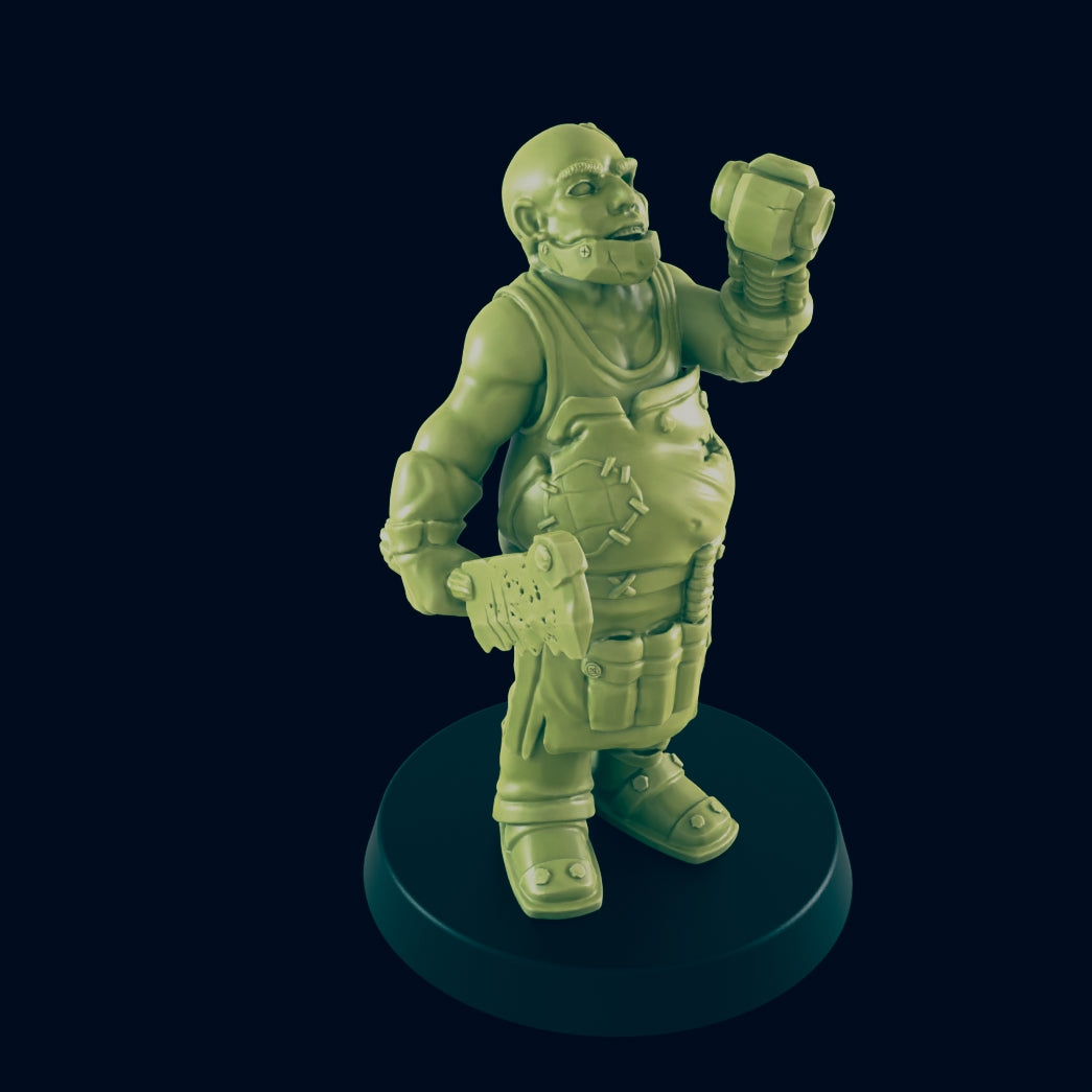 Butcher - Beyond the Badlands - Mini - EC3D - Cyber Punk - SciFi RPG