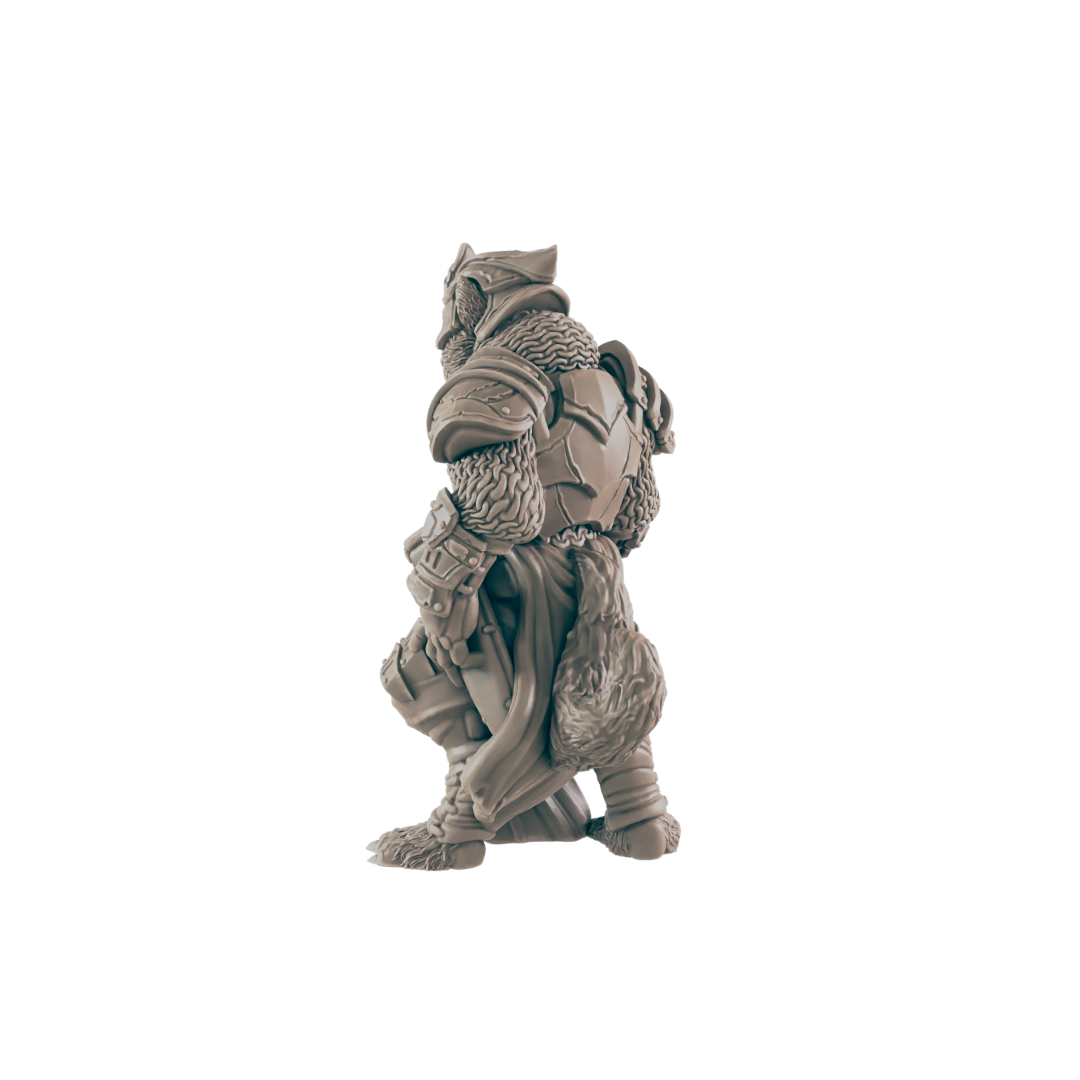 Catfolk Guardsmen - Everyday Folk - Mini - EC3D - - Dungeons & Dragons - RPG - Tabletop - EC3D - Miniature