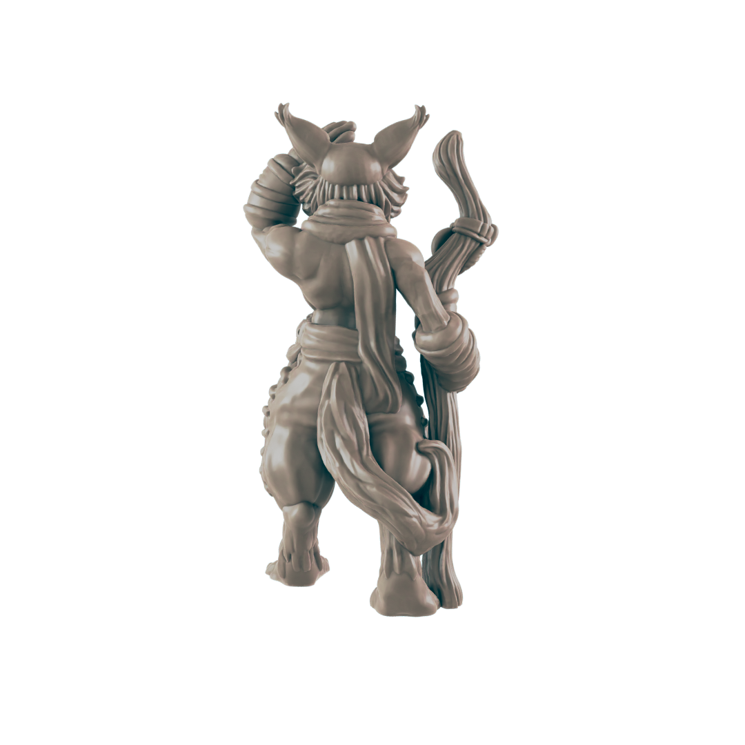 Catfolk Guide - Everyday Heroes - Minis - EC3D - - Dungeons & Dragons - RPG - Tabletop - EC3D - Miniature