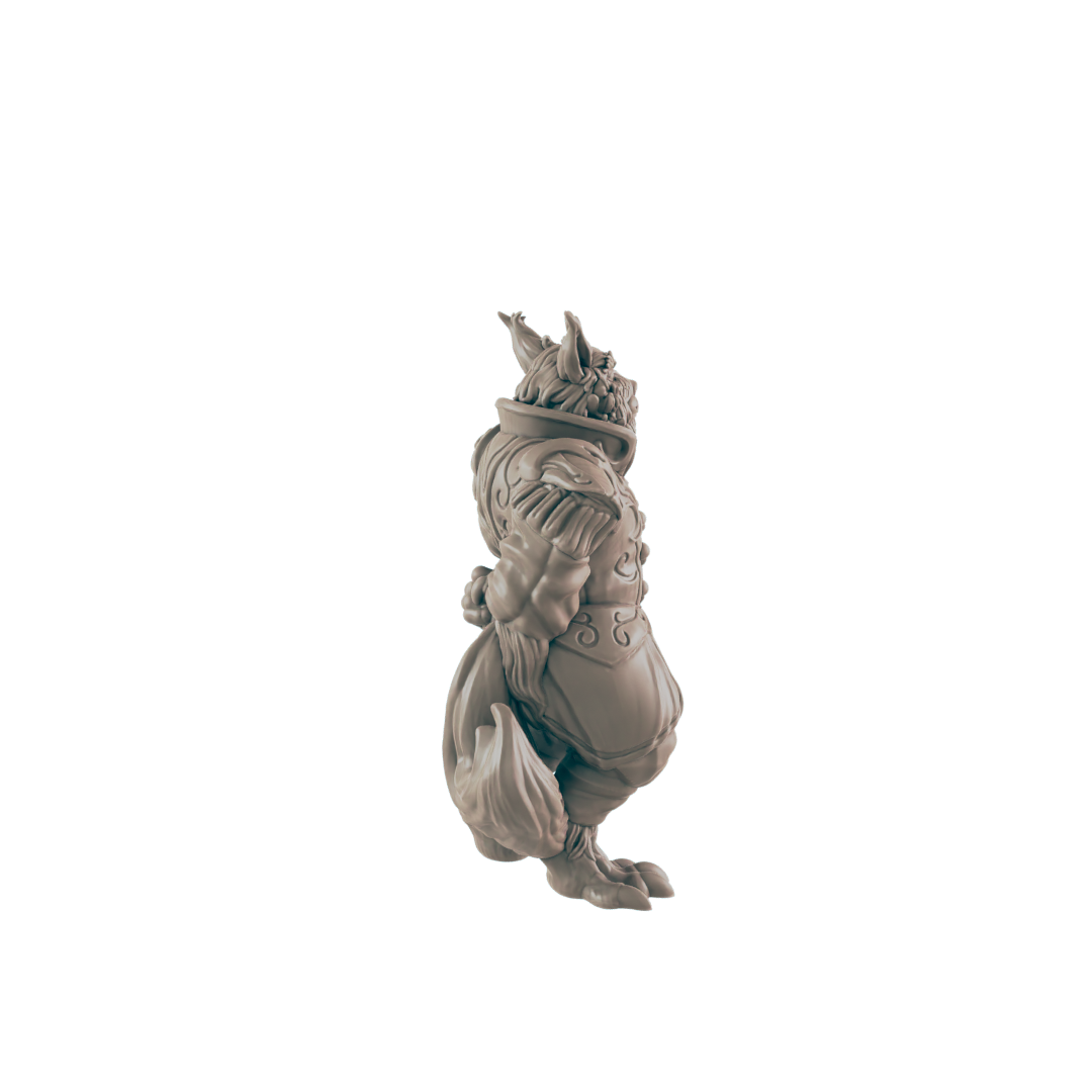 Catfolk Noble - Everyday Folk - Minis - EC3D - - Dungeons & Dragons - RPG - Tabletop - EC3D - Miniature