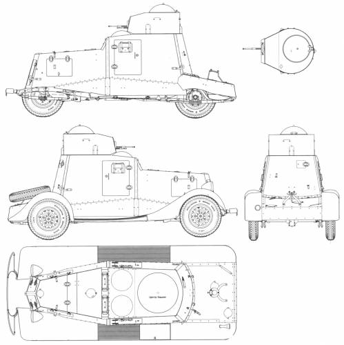 FAI-M Armored Car - wargame3d- 28mm Scale - Russian Army - Bolt Action