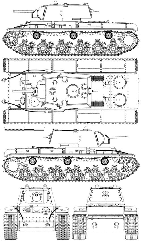 KV-1 Heavy Tank - Russian Army - wargame3d- 28mm Scale