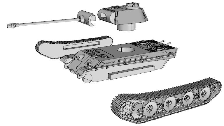 Panther - German Army - 28mm Scale - wargame3d