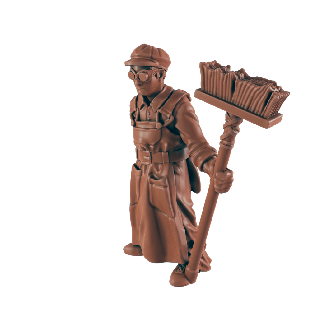 Chimney Sweep - Bolts and Brimstone - Minis - EC3D - Steampunk - SciFi RPG