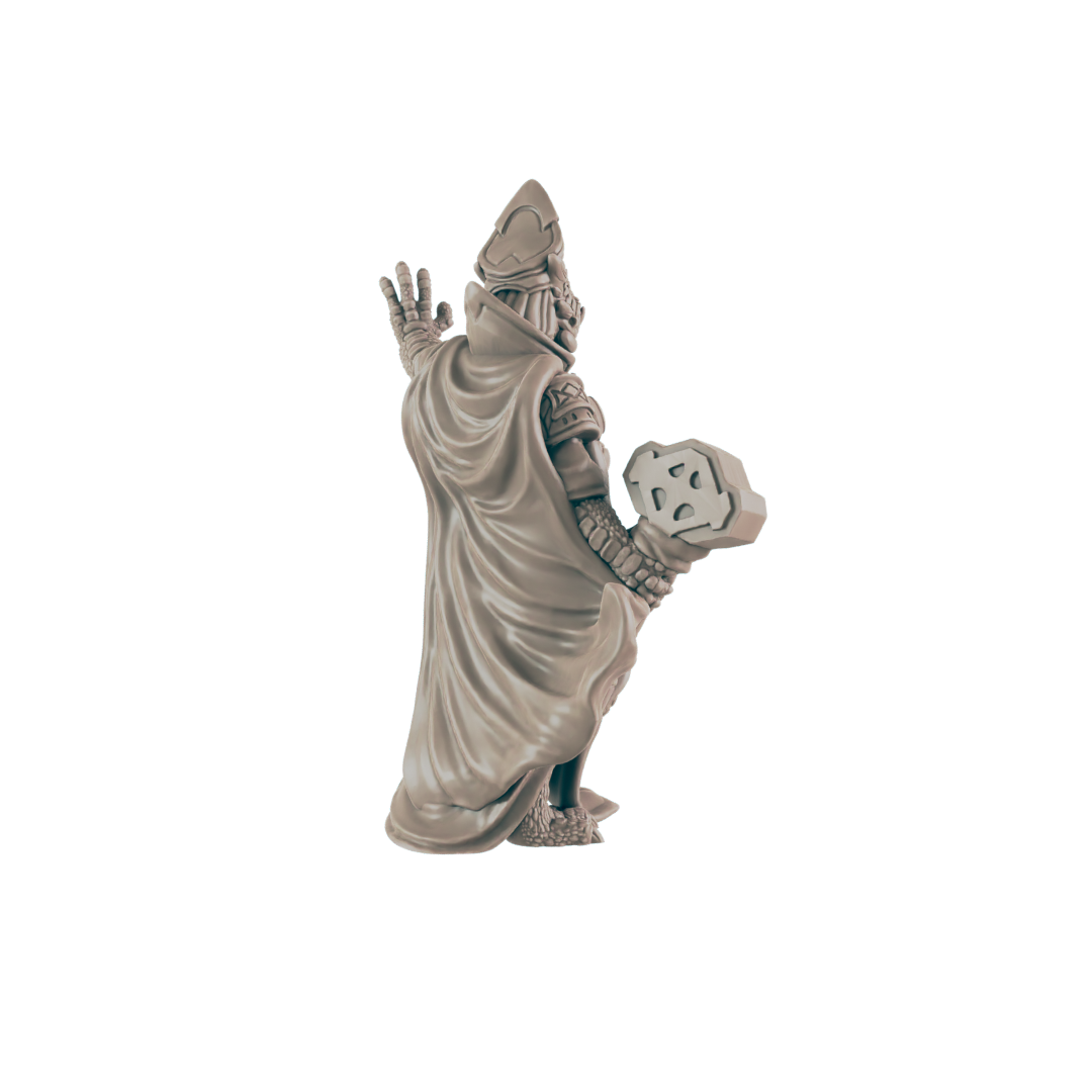 Cleric Dragonkin Female - Everyday Heroes - Minis - EC3D - - Dungeons & Dragons - RPG - Tabletop - EC3D - Miniature