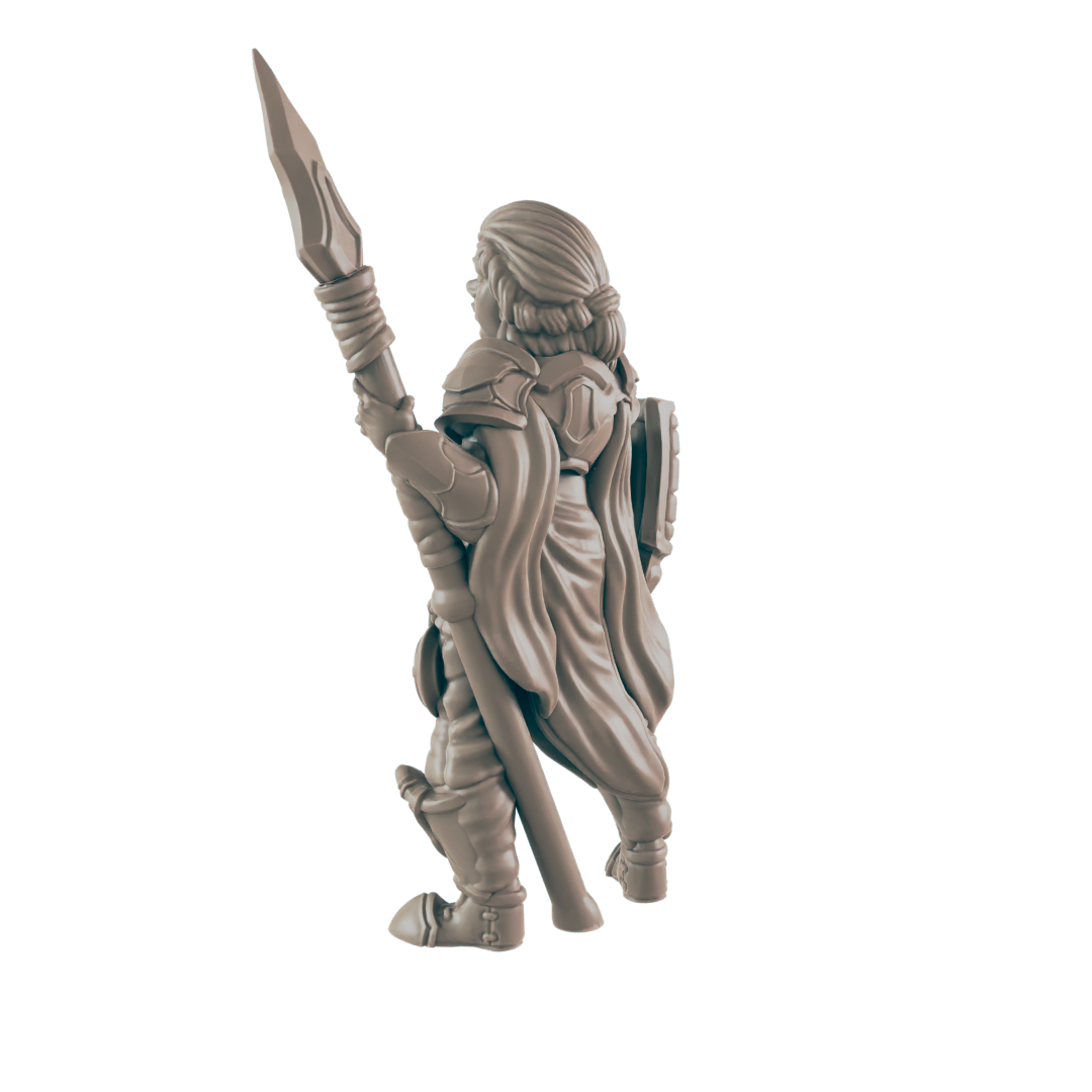 Cleric Human Female - Everyday Heroes - Minis - EC3D - - Dungeons & Dragons - RPG - Tabletop - EC3D - Miniature