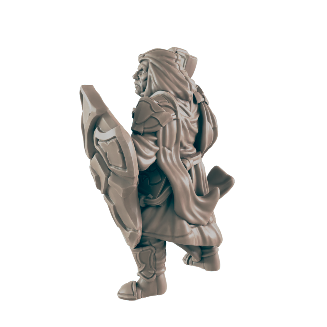 Cleric Human Male - Everyday Heroes - Minis - EC3D - - Dungeons & Dragons - RPG - Tabletop - EC3D - Miniature
