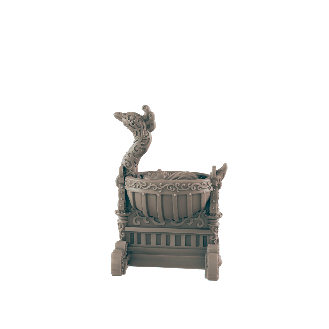 Baby and Cradles - Everyday Folk - Minis - EC3D - - Dungeons & Dragons - RPG - Tabletop - EC3D - Miniature