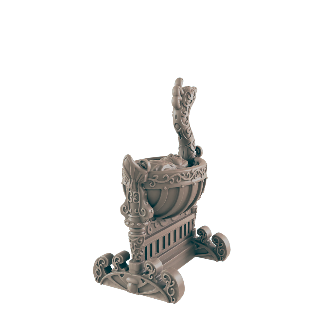 Baby and Cradles - Everyday Folk - Minis - EC3D - - Dungeons & Dragons - RPG - Tabletop - EC3D - Miniature