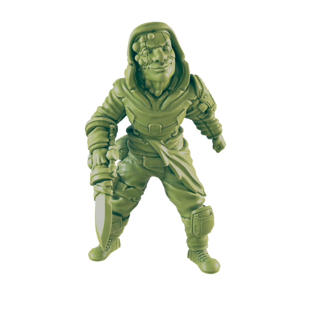 Creeper - Return to the Badlands - Mini - EC3D - Cyber Punk - SciFi RPG